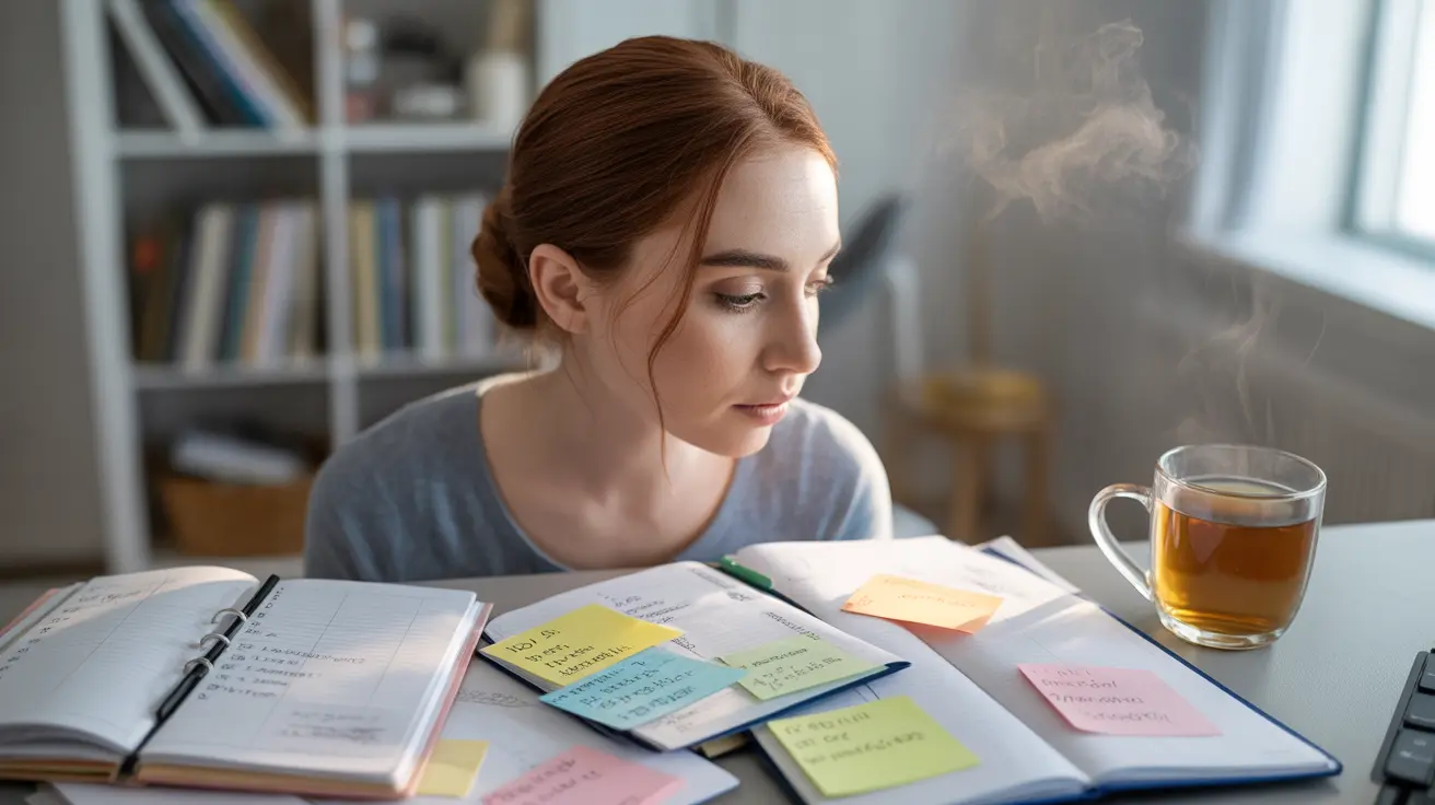 Person organising daily activities